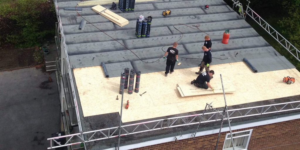 Commercial flat roofing in Norwich