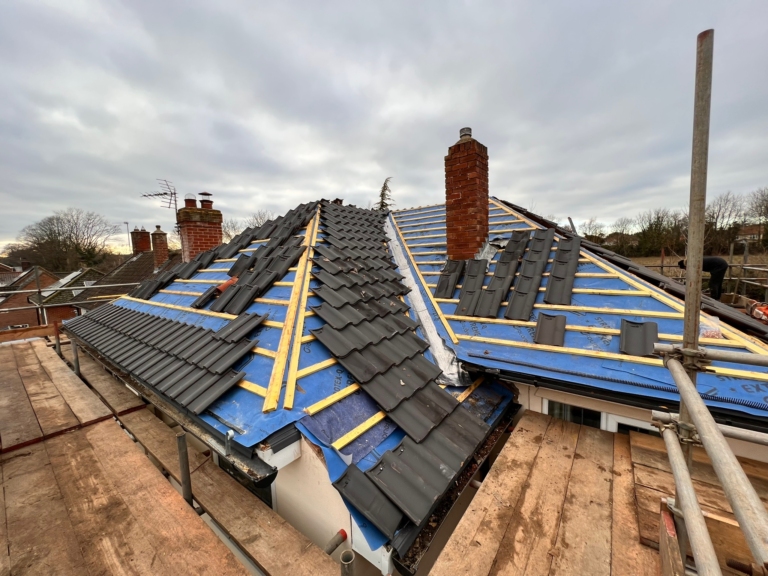 Re-roof in Cringleford, Norwich