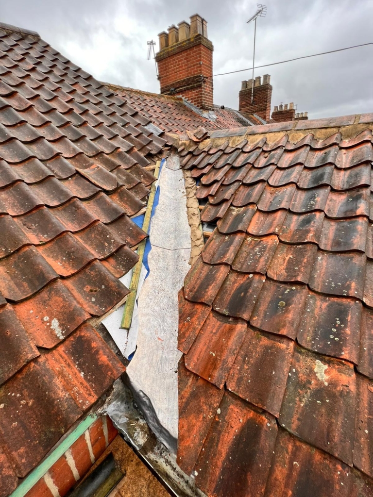 New lead valley installation in Norwich