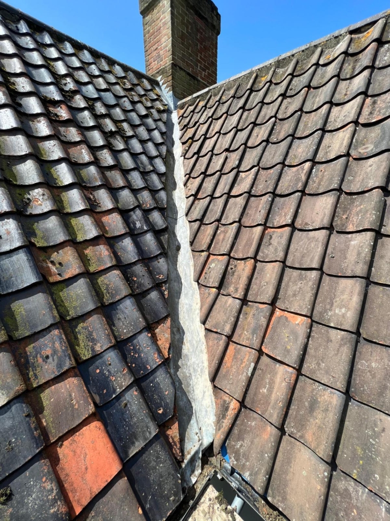 Lead valley installed in Golden Triangle, Norwich