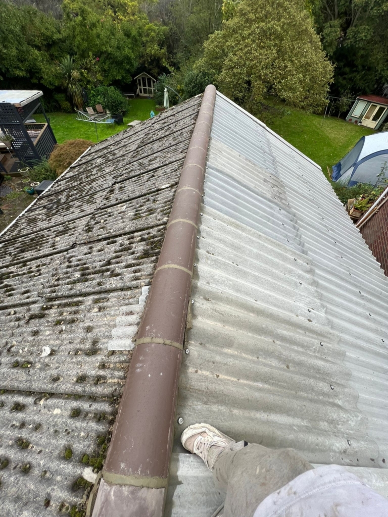 New roof sheets on garage roof in Norwich