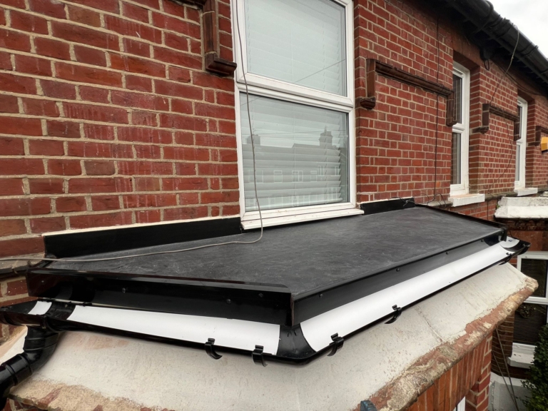 New bay window flat roof on a property in Golden Triangle in Norwich